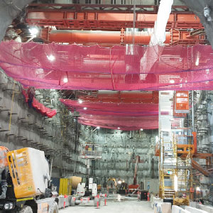 underground construction site